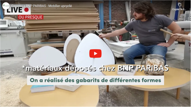 Lire la suite à propos de l’article BNP Paribas : du bois de curage transformé en tables basses