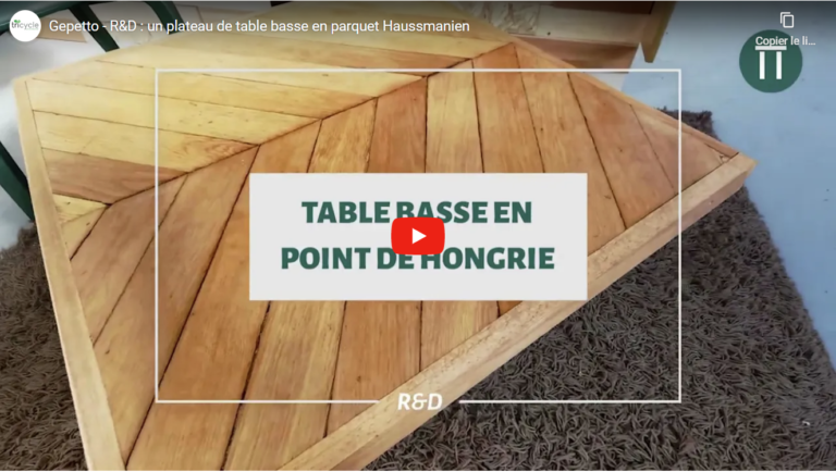 Lire la suite à propos de l’article Curage & upcycling : du parquet Haussmanien transformé en table !